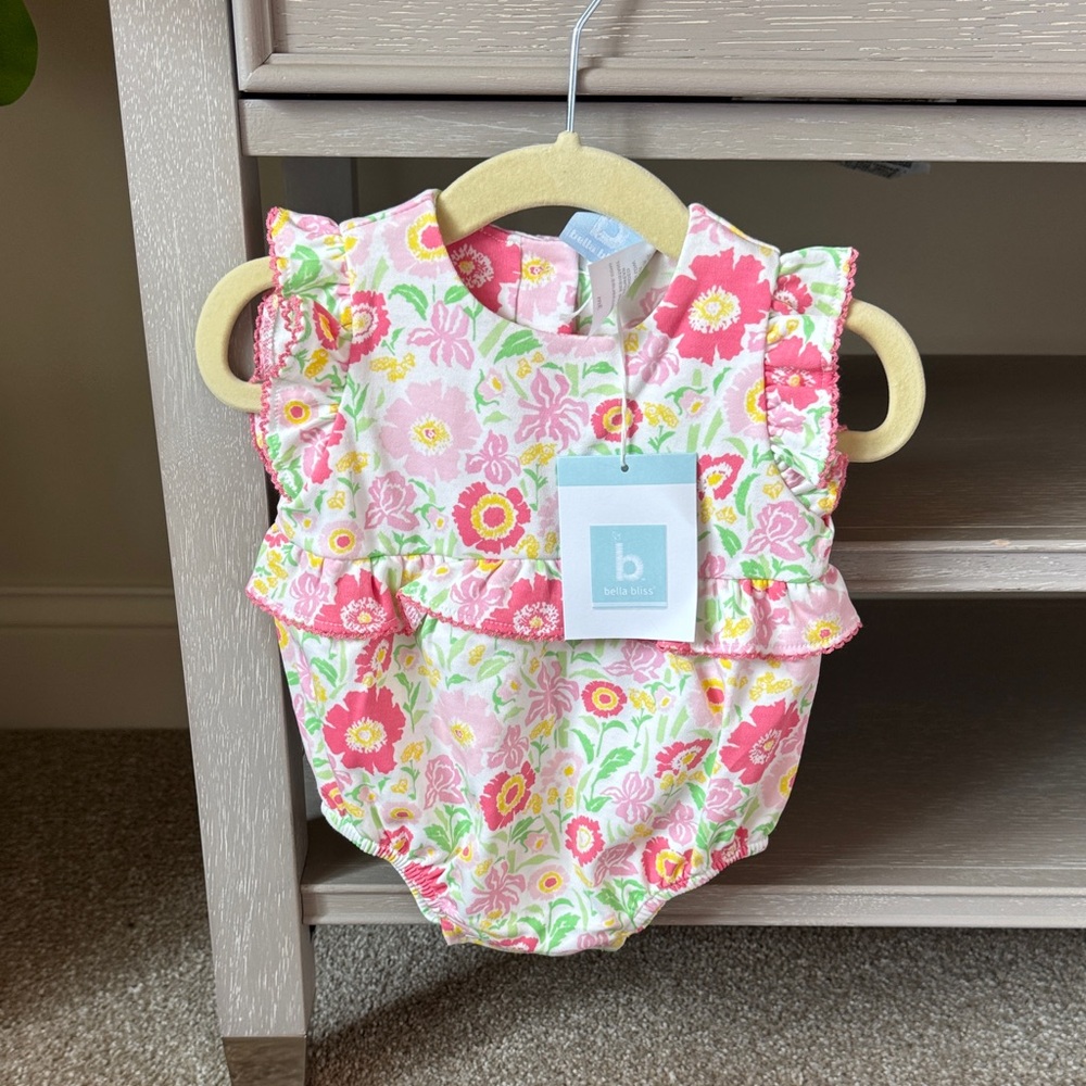 Bella Bliss - New with Tags - Pink Baby Romper